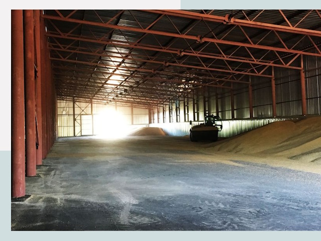 Строительство зернохранилищ в Орске