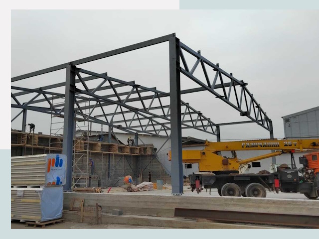 Строительство цехов в Орске