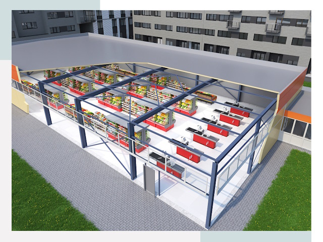 Строительство магазинов в Орск от 620 руб. за м²