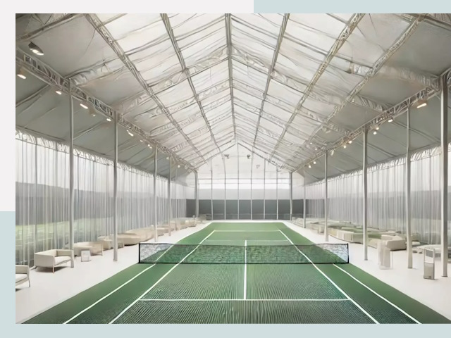 Строительство теннисных кортов в Орске