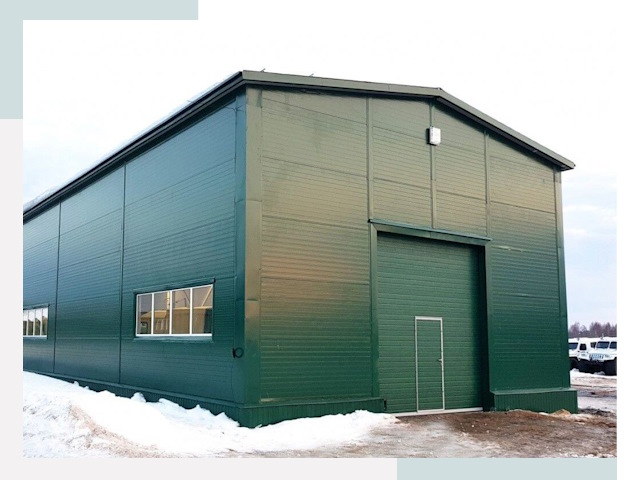 Двускатные ангары в Орске