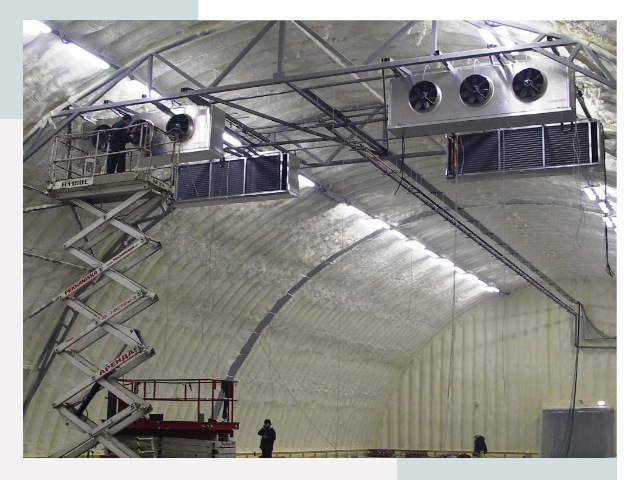 Оснащение ангаров в Орске