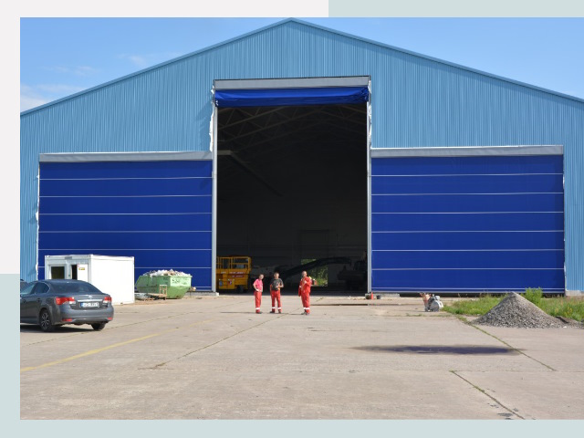 Ангарные ворота в Орск от СтальСтрой-Рск по цене 620 руб.