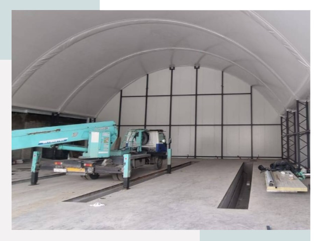 Внутреннее оснащение ангаров в Орске