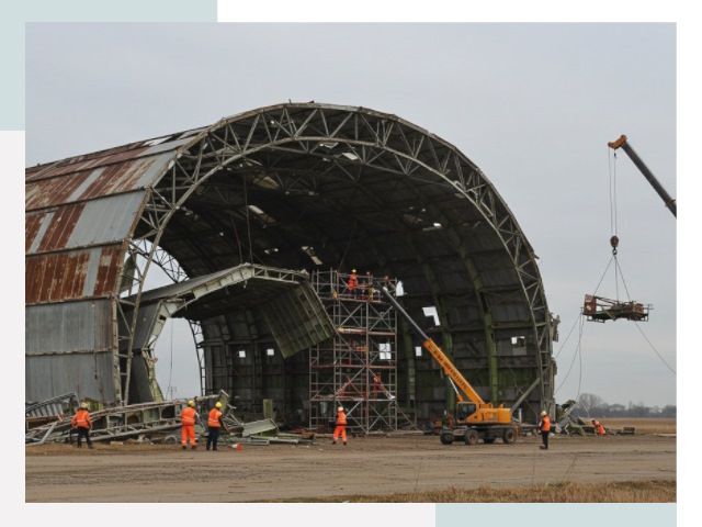 Демонтаж ангаров в Орске