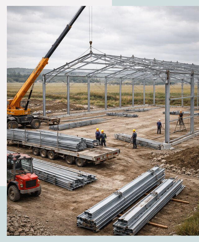 Строительство ангаров для сельхозтехники в Орске под ключ