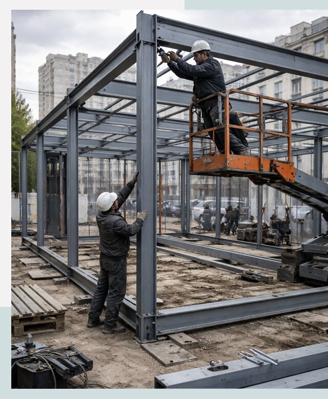 Строительство и монтаж торговых павильонов под ключ в Орске